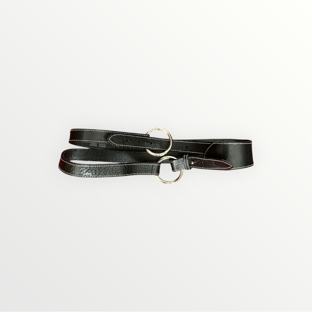 Danier Leather Black Double Belt Size S